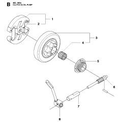 Clutch & Oil Pump Assembly For Husqvarna 450e Chainsaw