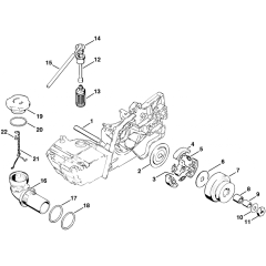 Clutch Pick-up Body Assembly for Stihl TS350 TS360 Disc Cutter