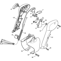 Control Handle Type 1 Assembly for Stihl BR430 Blower