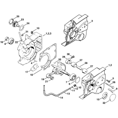 Crankcase Assembly for Stihl TS510 TS760 Disc Cutter