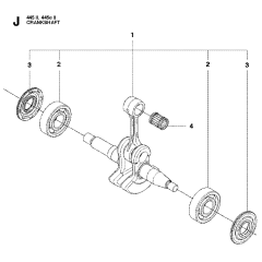 Crankshaft Assembly For Husqvarna 445eii Chainsaw