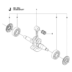 Crankshaft Assembly For Husqvarna 450 Chainsaw