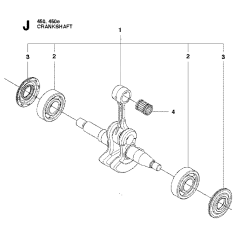 Crankshaft Assembly For Husqvarna 450e Chainsaw