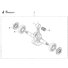 Crankshaft Assembly For Husqvarna 461 Chainsaw
