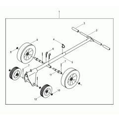 Wheel Assembly for Wacker CRT 36-24 A-E Trowel