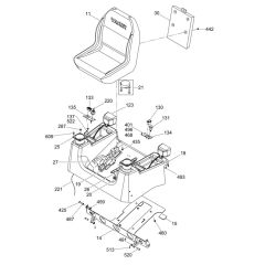 Seat Assembly for Wacker CRT 36-24 A-E Trowel