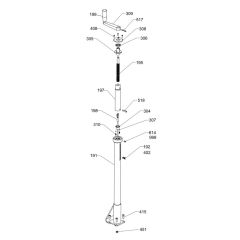 Pitch Control (Left) Assembly for Wacker CRT 36-24 A-E Trowel