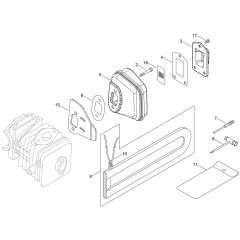 Muffler for ECHO CS-280WES