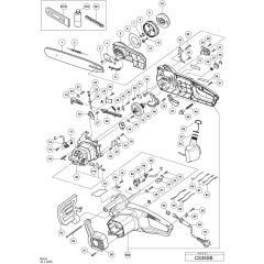 Hikoki CS35SB Main Assembly