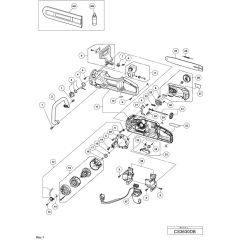 Main Assembly for Hikoki CS3630DB