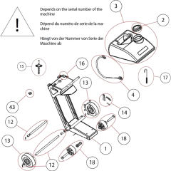 Main Frame Assembly for Norton Clipper CS451-Diesel Floor Saw
