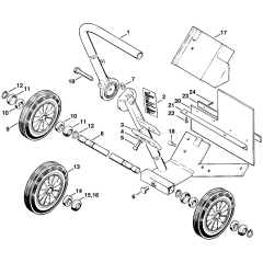 Cutquik Cart and Splash Guard Assembly for Stihl TS510 TS760 Disc Cutter