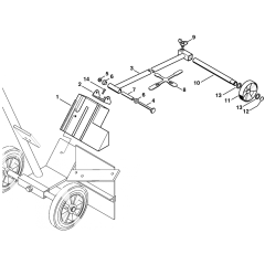 Cutquik Cart Guide wheel Kit Assembly for Stihl TS350 TS360 Disc Cutter