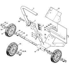 Cutquik Cart Splash Guard Assembly for Stihl TS350 TS360 Disc Cutter
