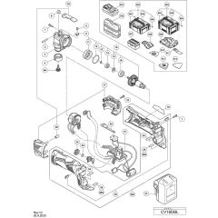Hikoki CV18DBL Main Assembly