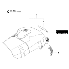 Cylinder Cover Assembly For Husqvarna 450e Chainsaw