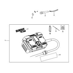 DeWalt DCB500 Main Assembly