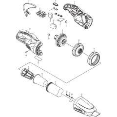 Main Assembly for Makita DCL181FZW
