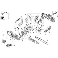 Main Assembly for DeWalt Chainsaw