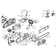 Main Assembly for DeWalt Chainsaw