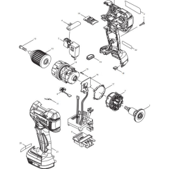 Higgins Zoom ind kontakt Makita DDF480RMJ Cordless Driver Drill Parts | Makita BDF-DDF Series  Cordless Drill Parts | Makita Cordless Driver Drill / Drill Parts | Makita  Drill Parts | Drilling & Fastening Parts | Power