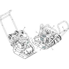 Decals for Altrad Belle PCL1645 & 1650 Forward Plate
