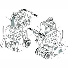 Decals for Altrad Belle CompactX Floor Saw