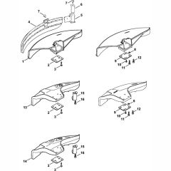 Deflector Assembly for Stihl FR85 Backpack Brushcutter