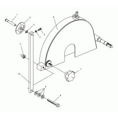 Blade Guard Assembly for Wacker DFS90 Floor Saw