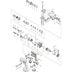 Main Assembly for Makita DHR162RFE
