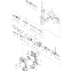 Makita DHR165ZJ Main Assembly