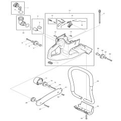 Handle Assembly for Makita DPC6201