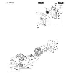 Muffler Assembly for Makita