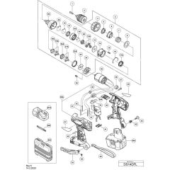 Main Assembly for Hikoki DS14DFL