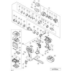 Hikoki DS14DSAL Assembly