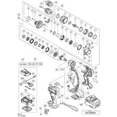 Main Assembly for Hikoki DS18DBXL