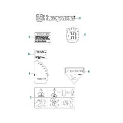Husqvarna DTF226 Decals