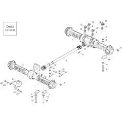 Axle Assembly for DV60-2 Dumper