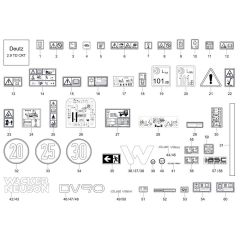 Decals for Wacker DV90-2