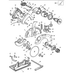 Main Assembly for DeWalt DW62 Type 1 Circular Saw L S Engineers