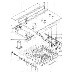 DeWalt DW8001 B Type 1 Radial Arm Saw Parts DeWalt DW Series