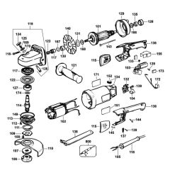 DeWalt DW831 Type 3 Angle Grinder Parts DeWalt DW Series Angle