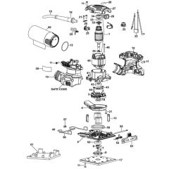 DeWalt DWE6411 Sander Assembly