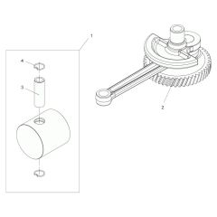 Crank Gear Assembly for Wacker
