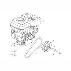 Engine & Drive Kit Assembly for Altrad Belle PCX60A Forward Plate