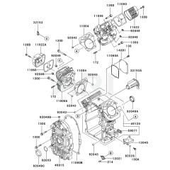 Cylinder & Crankcase for FH601D