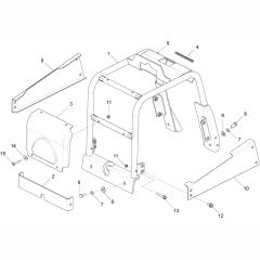 Frame Assembly for Altrad Belle RPC30 Reversible Plate (from 030037)