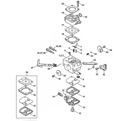 Stihl FS120 FS200 FS250 Carburetor Assembly