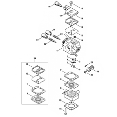 Stihl FS120 FS200 FS250 Carburetor 2-Mix Assembly
