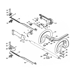 Stihl FS120 FS200 FS250 Control Handle Assembly
